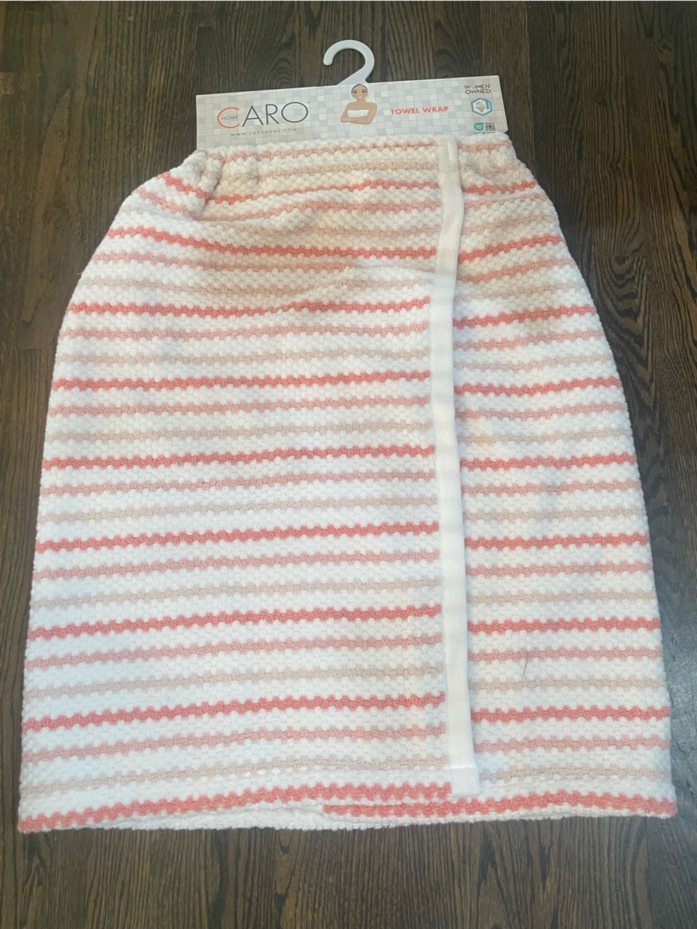 CARO spa towel wrap - velcro closure absorbent and soft 100% Cotton - Brand new